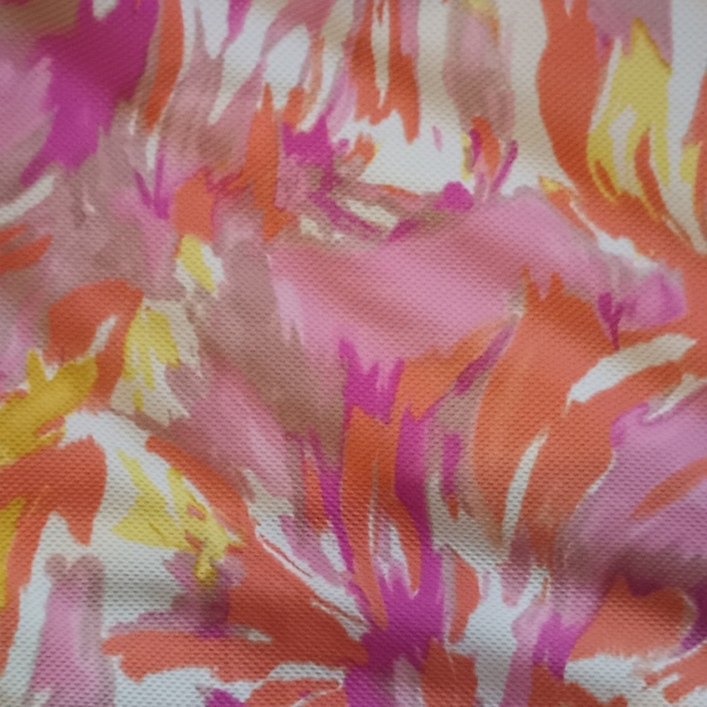 Sunny Leigh Pink Abstract Print Sheath Dress M - Picture 3 of 5
